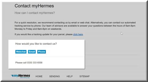 contact hermes uk telephone|contact my Hermes by email.